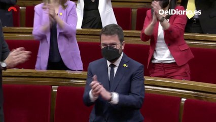 Pere Aragonès es investido president de la Generalitat de Catalunya con mayoría absoluta