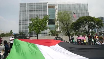 Endonezya'da Filistin'e destek gösterisi