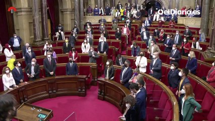 El Parlament de Catalunya entona el himno de Els Segadors