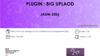Plugin Big Upload d'un site SPIP