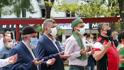 DENİZLİ -  İsrail'in Filistinlilere yönelik saldırıları protesto edildi