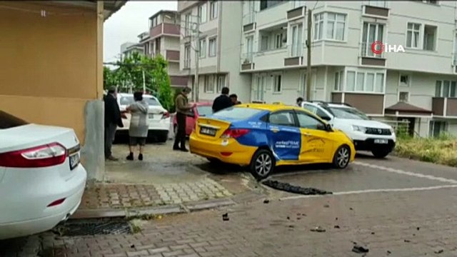 Park halindeki otomobil evin bahçesine daldı