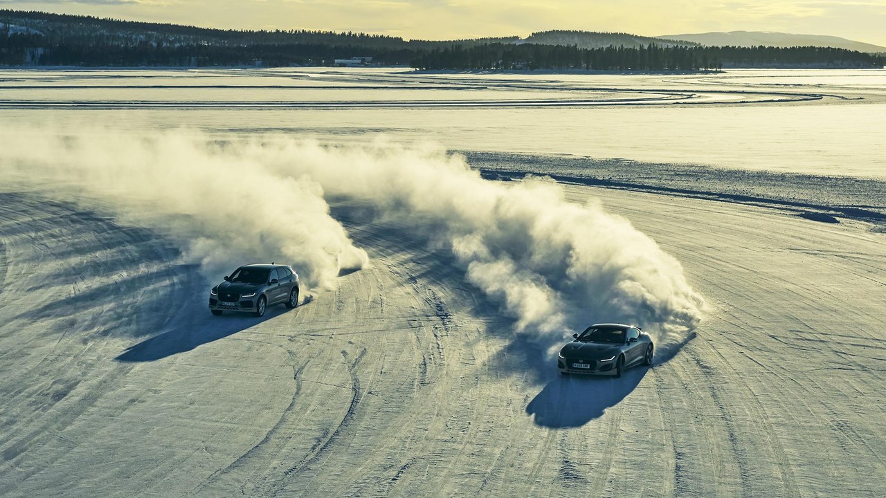 You Can Learn How to Snow Drift in a Jaguar While Driving in the Arctic Circle