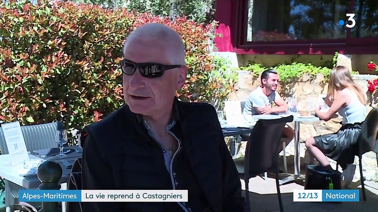 Alpes-Maritimes : à Castagniers, la vie reprend sur une terrasse du village