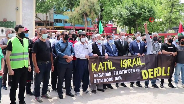 Filistin’de ölenler için Denizli’de gıyabi cenaze namazı kılındı