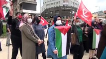 ZONGULDAK - İsrail'in Filistinlilere yönelik saldırıları protesto edildi