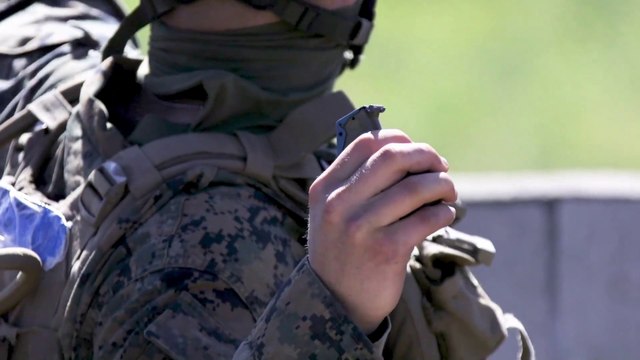 US Marines • Throw Live Hand Grenades • Camp Pendleton, California