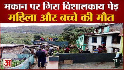 Uttarakhand Weather: मकान पर गिरा विशालकाय पेड़, महिला और बच्चे की मौत, देखें वीडियो...
