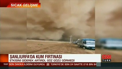 Son dakika haberi... Şanlıurfa'da kum fırtınası