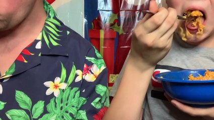 Doing a Mukbang while reviewing Danny’s birthday dinner by B&D Product & Food Review