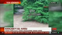 Bursa'yı sel vurdu: 4 ev sular altında kaldı