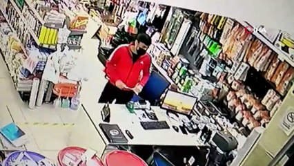 Matkap ve cep telefonu hırsızları kamerada