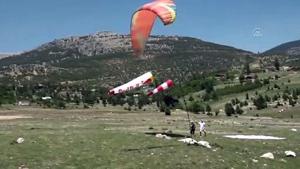 MERSİN - Yamaç Paraşütü Hedef Yarışması sona erdi