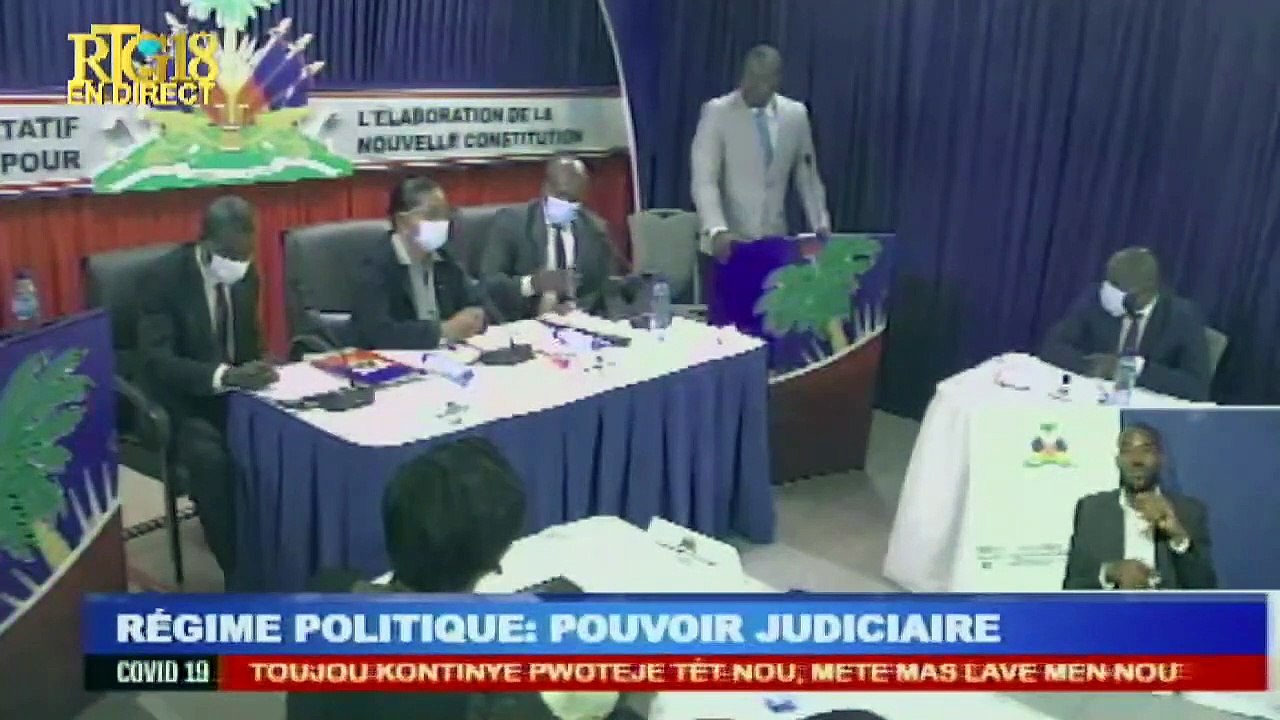 3eme série des 9 Débats sur le projet de la nouvelle Constitution Régime Politique: Judiciaire