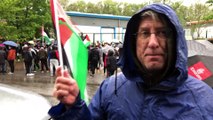 LEICESTER - Filistin yanlısı eylemciler, İsrail'in İngiltere'deki SİHA fabrikasında üretimi durdurdu