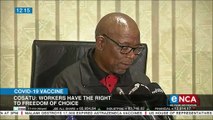 People shold not be forced to take vaccine - Cosatu