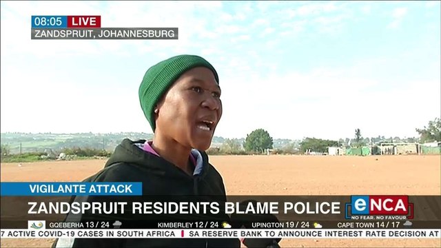 Zandspruit residents blame police for crime