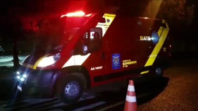 Motociclista fica ferido em acidente de trânsito na Rua Jacarezinho, no Bairro São Cristóvão