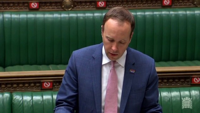Health Secretary Matt Hancock says India will be added to the UK's travel-ban red list