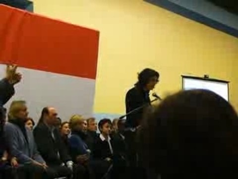 Myriam El Khomri au gymnase Ronsard - 18ème Arrondissement