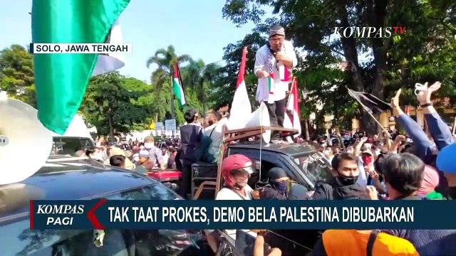 Demo Bela Palestina di Depan Gedung Kedubes AS Jakarta Berakhir Ricuh