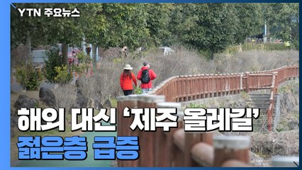 해외 대신 '제주 올레길'... 젊은층 급증 / YTN