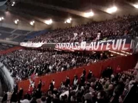 PSG-AUXERRE échange auteuil vs boulogne
