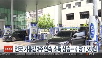 전국 기름값 3주 연속 소폭 상승…ℓ당 1,543원