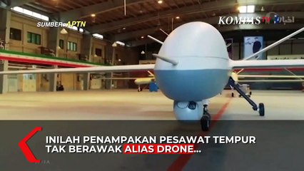 Penampakan Drone TempurTerbaru Iran Bernama Gaza