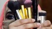 My Makeup Brushes Collection | How To Clean Makeup Brushes With Miniso Brush Cleaner