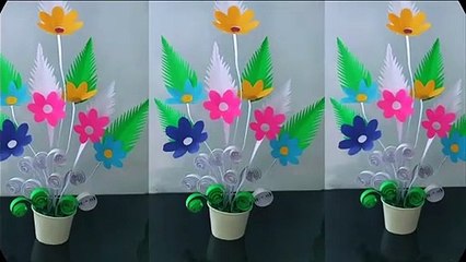 5 Minute Crafts / Home Decoration Flower Make With Paper