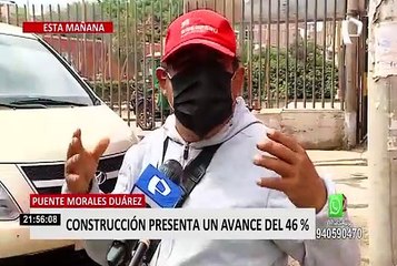 Obra del puente Morales Duárez estaría lista durante la segunda mitad del año