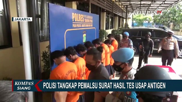 Tujuh Tersangka Pemalsuan Surat Tes Antigen Covid-19 di Jakarta Terancam 6 Tahun Penjara