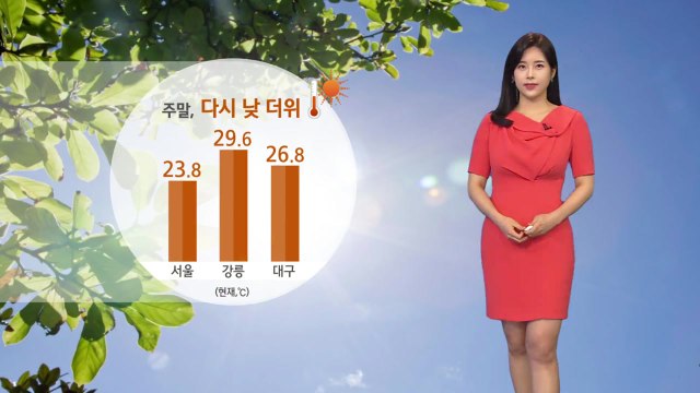 [날씨] 주말 다시 낮 더위...내일 자외선 지수 '매우 높음' / YTN