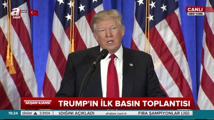 Donald Trump ilk basın toplantısını yaptı