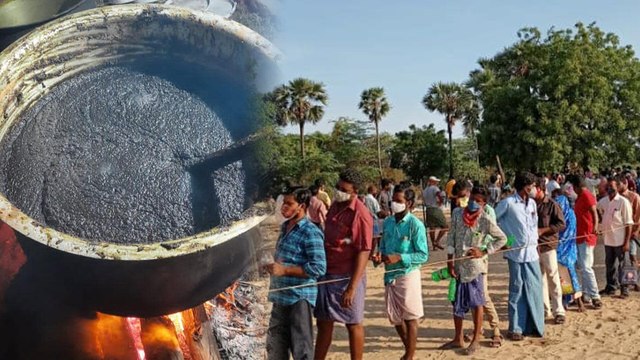 Ayurvedic Treatment for Covid, ಆಂಧ್ರಪ್ರದೇಶದಲ್ಲಿ ಕೊರೊನ ನಾಟಿ ಔಷಧಿ ಪಡೆಯಲು ಸಾಲುಗಟ್ಟಿ ನಿಂತ ಜನ