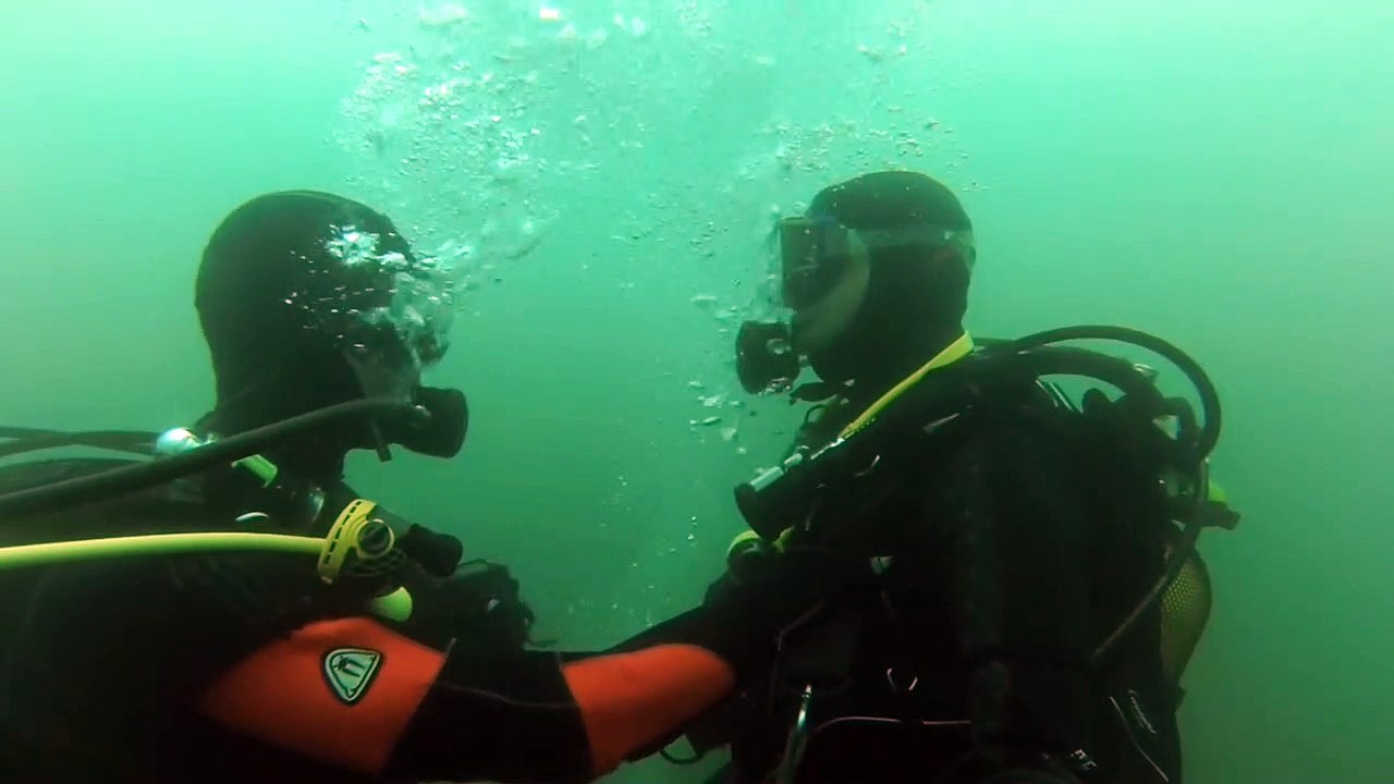 Remontée assistée de 20 m en plongée lac