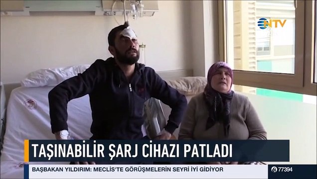 Şarj cihazı patladı! Genç ölümden döndü