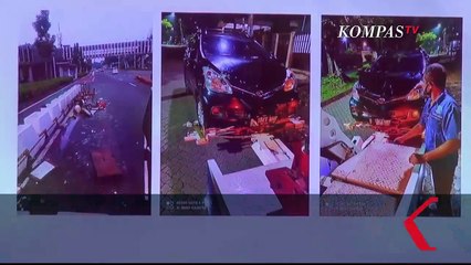 Penampakan Mobil Penabrak Gerobak Mi Ayam di Sudirman, Pelaku Terancam 1 Tahun Penjara