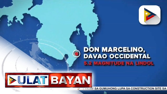 Davao Occidental, niyanig ng 5.2 magnitude na lindol