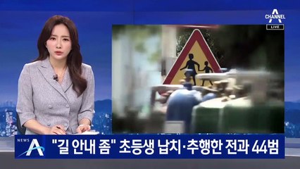 “집 찾아달라” 초등생 유인해 납치·추행한 전과 44범 검거