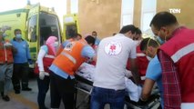 وصول ٧ جرحى فلسطينين الي معبر رفح قادمين من قطاع غزه للعلاج بمصر بعد ساعات من وقف إطلاق النار
