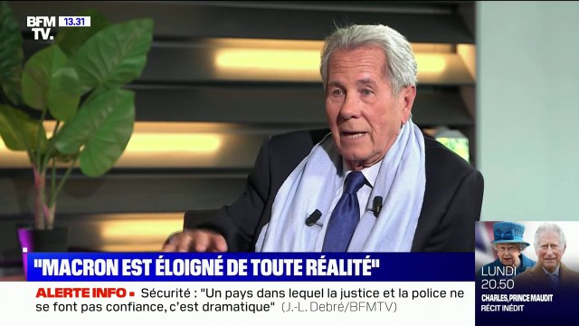 Pour Jean-Louis Debré, Emmanuel Macron est un personnage éloigné de toute réalité