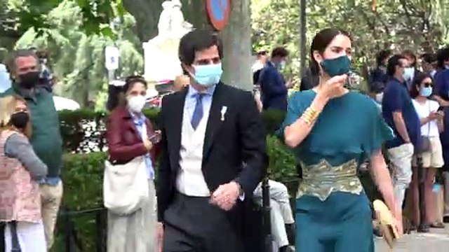 Elegancia y sofistificación: Sofía Palazuelo triunfa con su look en la boda de Carlos Fitz-James Stuart y Belén Corsni