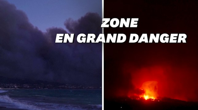 En Grèce, les pompiers luttent contre l'incendie de Geraneia, une catastrophe écologique