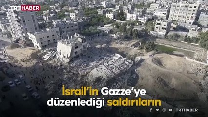 İsrail'in Gazze'deki yıkımı havadan görüntülendi
