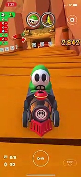 Mario Kart Tour - Barrel Train Kart Gameplay (Bowser vs. DK Tour Token Shop Reward)