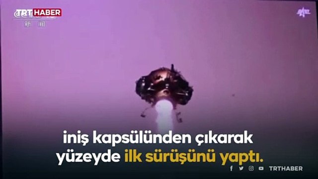 Çin'in uzay aracı Mars yüzeyinde