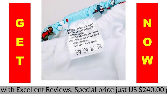 ✓ [Mumsbest] 50Pcs Baby Cloth Diaper Cover Adjustable Cloth Nappy Washable Quick Drying Reusable Na