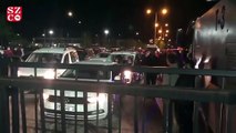 Play-off karşılaşması için stadyuma akın eden Samsunspor taraftarına polis müdahalesi